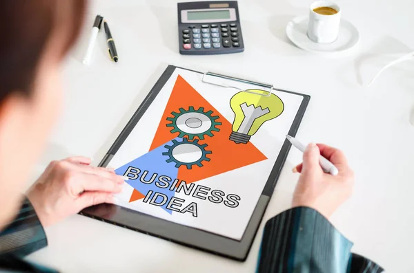 Idea di business negli appunti — Foto Stock