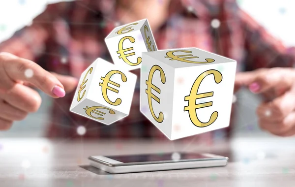 Conceito de euro — Fotografia de Stock
