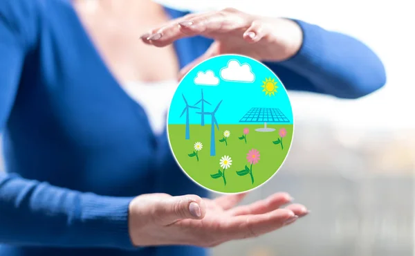 Concept of clean energy — Stock Photo, Image