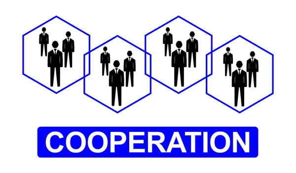 Concept of cooperation — Stock Photo, Image