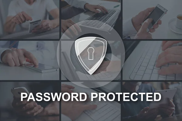 Concept of password protected — Stock Photo, Image