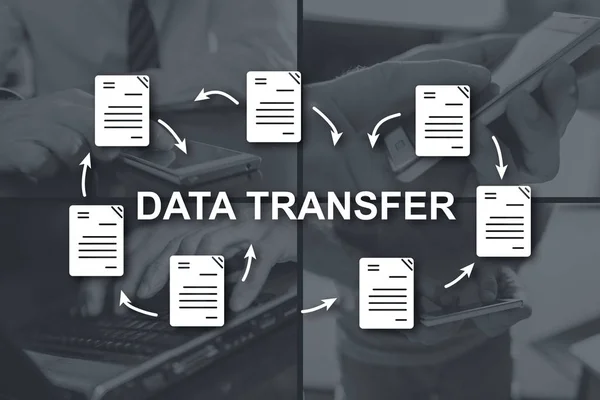 Konsep transfer data — Stok Foto