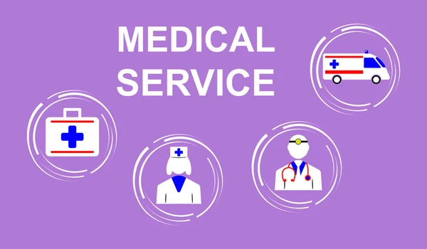 Concepto de servicio médico — Foto de Stock