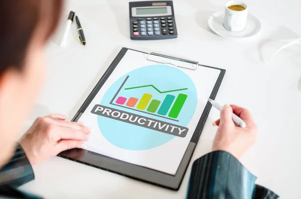 Produktivitets koncept i Urklipp — Stockfoto