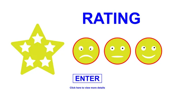 Rating-Konzept — Stockfoto