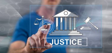 Adalet kavramı dokunmadan adam