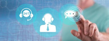 Bir çağrı merkezi kavram dokunmadan adam