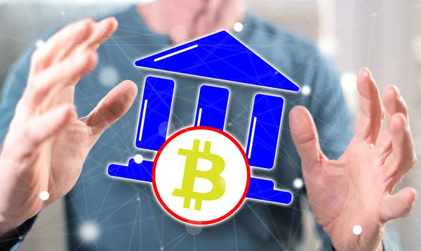 Konzept der Bitcoin-Regulierung — Stockfoto