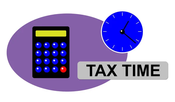 Έννοια του φορολογικού χρόνου — Φωτογραφία Αρχείου