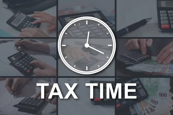 Koncepce daňové čas — Stock fotografie