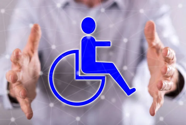 Концепция страхования инвалидности — стоковое фото