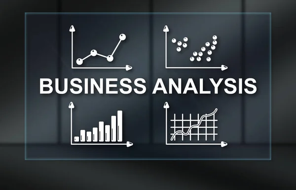 Pojęcie analizy biznesowe — Zdjęcie stockowe