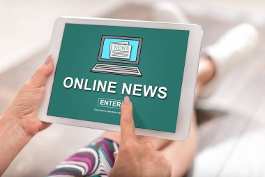 Online haber kavramı bir Tablet