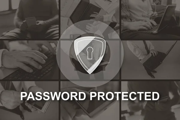 Concept of password protected — Stock Photo, Image