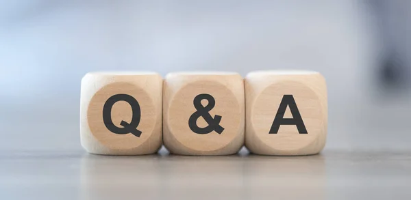 Q & A, pytania i odpowiedzi — Zdjęcie stockowe