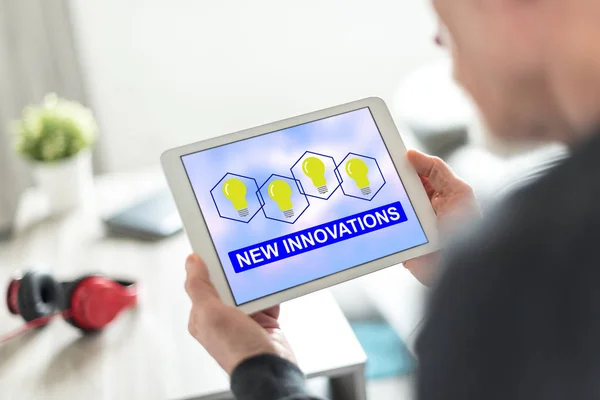 Nieuw concept van de innovaties op een Tablet PC — Stockfoto