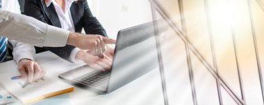 İş adamları toplantısı; çoklu pozlama