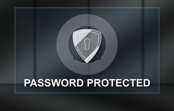 Concept of password protected — Stock Photo, Image