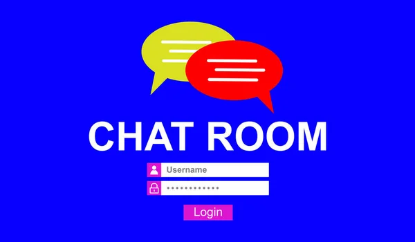 Concept of chat room — Stock Photo, Image