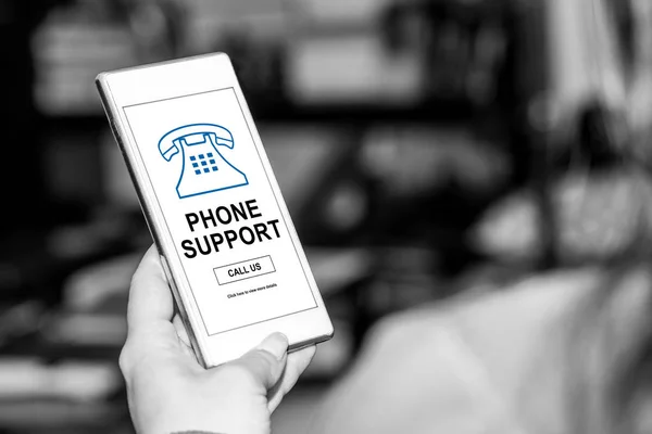 Bir akıllı telefon destek kavramı — Stok fotoğraf