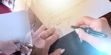 Sözleşmenin imzalanması; çoklu pozlama