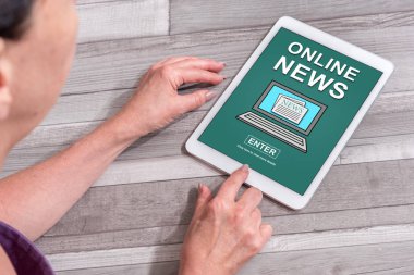 Online haber kavramı bir Tablet