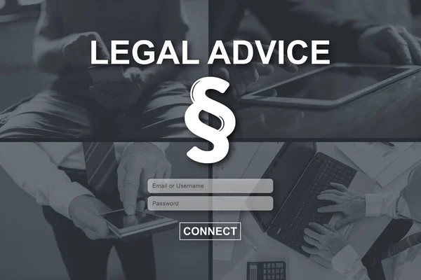 Concepto de asesoramiento jurídico — Foto de Stock
