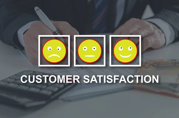 Concept of customer satisfaction — Stock Photo, Image
