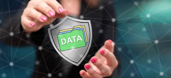 Konzept des Datenschutzes — Stockfoto