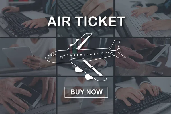 Concept of air ticket booking