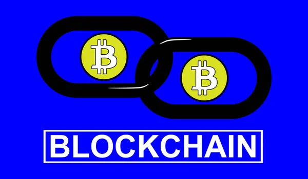 Concetto di blockchain — Foto Stock