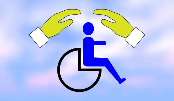 Concept of disability insurance — Stock Photo, Image