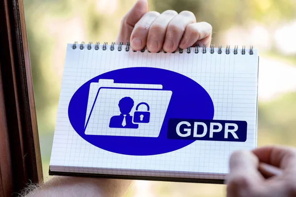 Not defterine el çizimi Gdpr kavramı