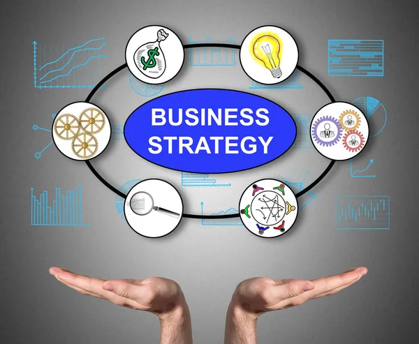 Open Handen Ondersteunen Business Strategy Concept — Stockfoto