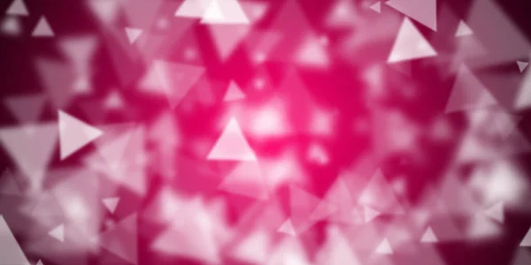 Voando Formas Triangulares Sobre Fundo Rosa — Fotografia de Stock