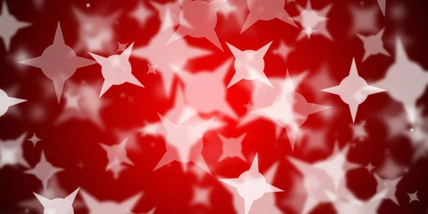 Летающие Звезды Красном Фоне — стоковое фото