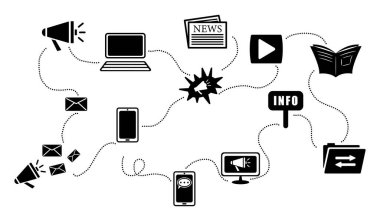 İletişim medyası konseptinin bir yansıması