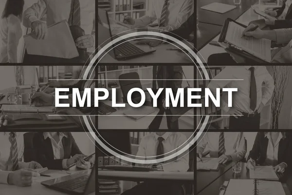 Employment Concept Illustrated Pictures Background — Stock Photo, Image