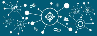 Bağlı simgelerle iş ilişkisi kavramı