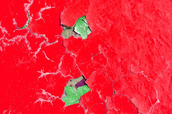 Texture background of red peeling paint, peeling paint texture