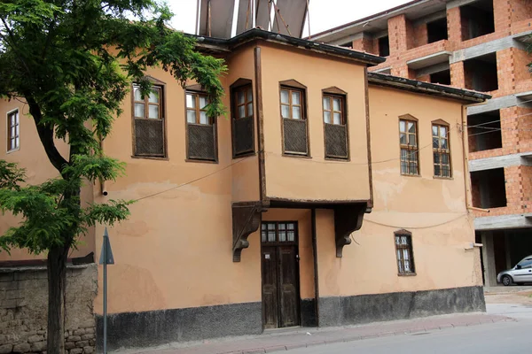 Tradycyjny Dom Konya Dom Wybudowano Cegle Błotnej Pod Koniec Wieku — Zdjęcie stockowe