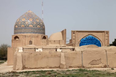Saveh Friday Mosque is located in the Iranian province of Markazi. Saveh Friday Mosque was built in the 12th century during the Great Seljuk period. The art of Seljuk tiles in the mosque is remarkable. clipart