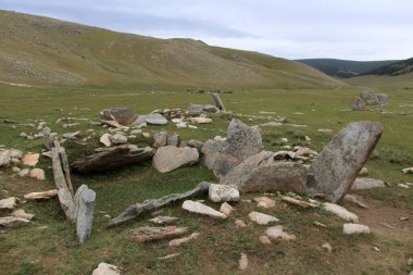 Deve Taşları anıtı Moğolistan 'daki Orkhon Nehri vadisinde yer almaktadır. Çeşitli motifler ve tabloların yer aldığı taş anıtlar, Bronz Çağı sırasında inşa edildi..