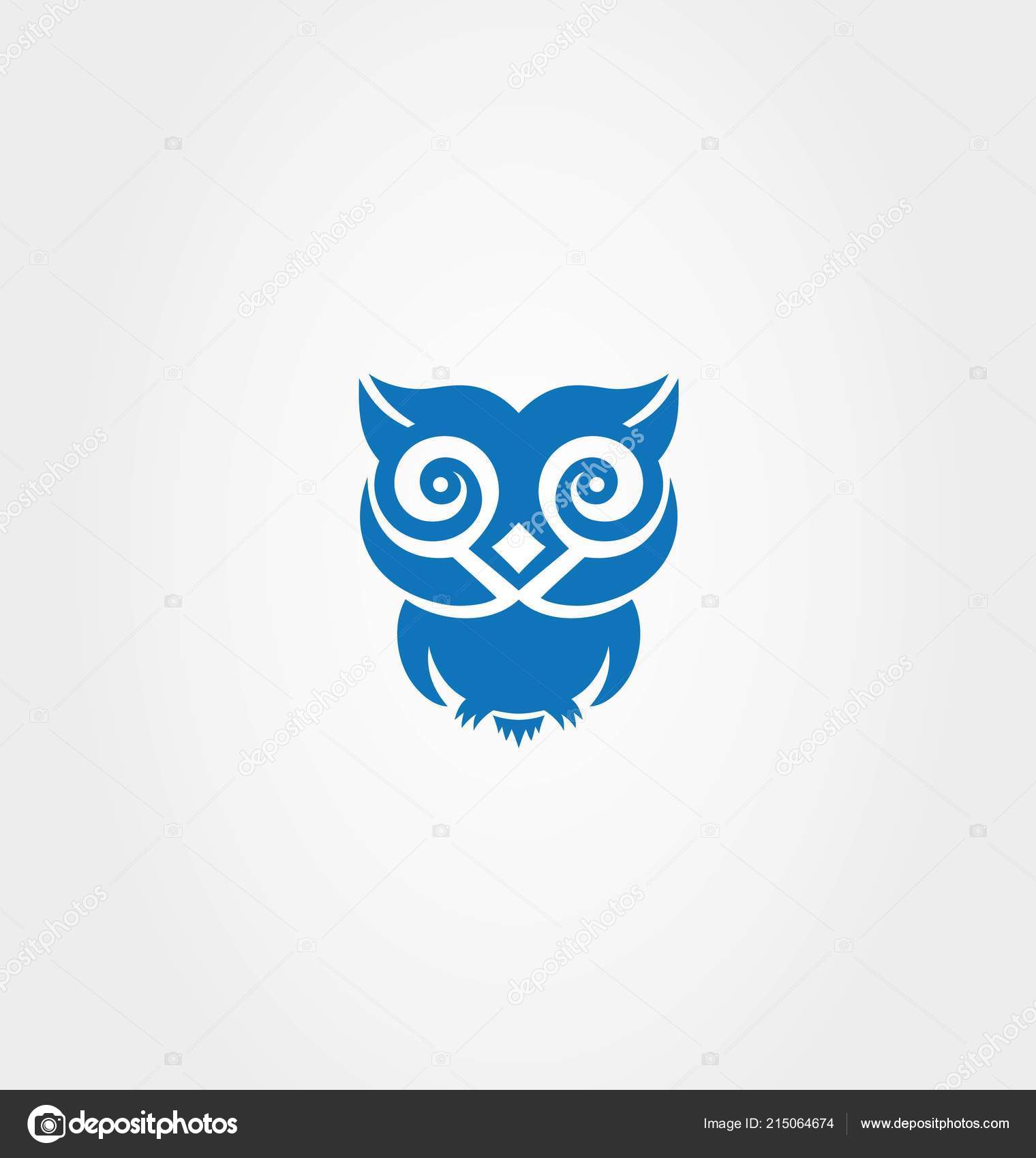 Blue Owl Logo Art Vector Design Vector Image By C Sumbajimartinus Vector Stock