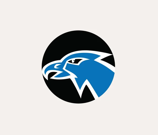 Eagle Logo Typ Konst Vektor Design — Stock vektor