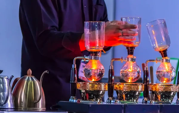 Syphon Coffee or Vacuum Coffee is full immersion tasteful and picture show boiling water, stunning vacuum process by Beam heater.