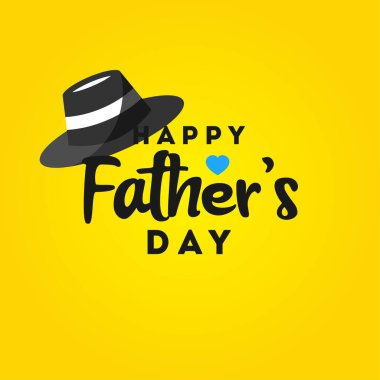 Kutlama anı için Mutlu Babalar Günü Vektör Tasarımı İllüstrasyonu