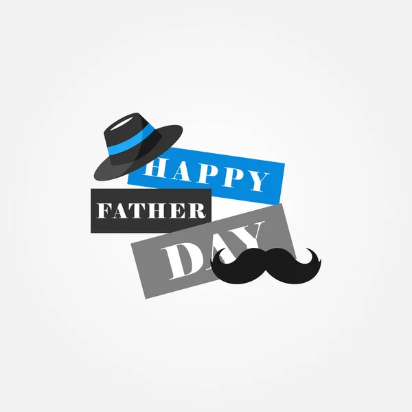 Feliz Día Del Padre Ilustración Diseño Vectorial Para Celebrar Momento — Vector de stock