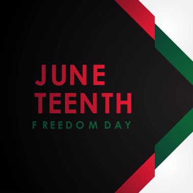 Haziran Özgürlük Günü Vektör Tasarım İllüstrasyonu Kutlama Anı