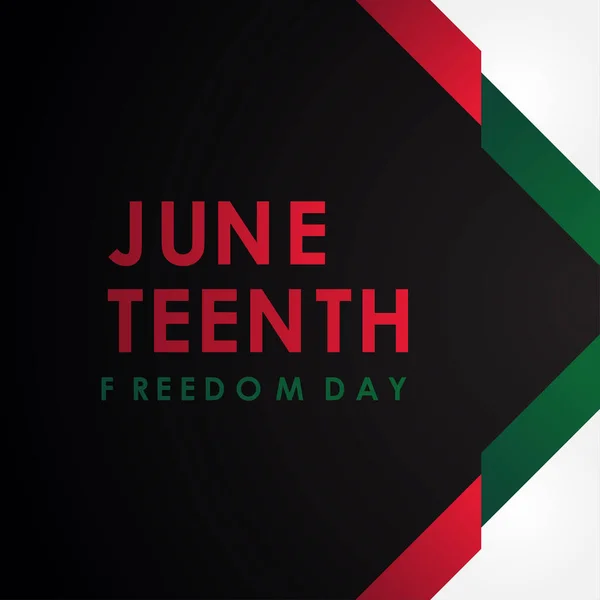 Juneteenth Freedom Day Vektor Design Illustration För Fira Ögonblick — Stock vektor